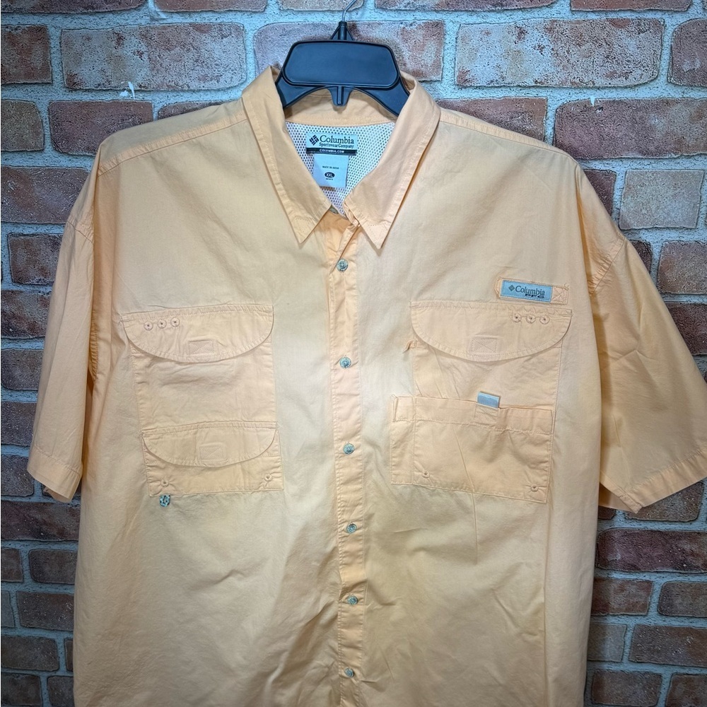 Columbia PFG quick dry athleisure outdoor short sleeve Fishing button down